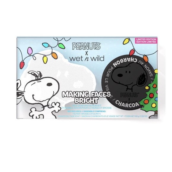 Wet N Wild x Peanut Collection Making Faces Bright Face Soap & Scrubber Set NEW - Picture 1 of 6